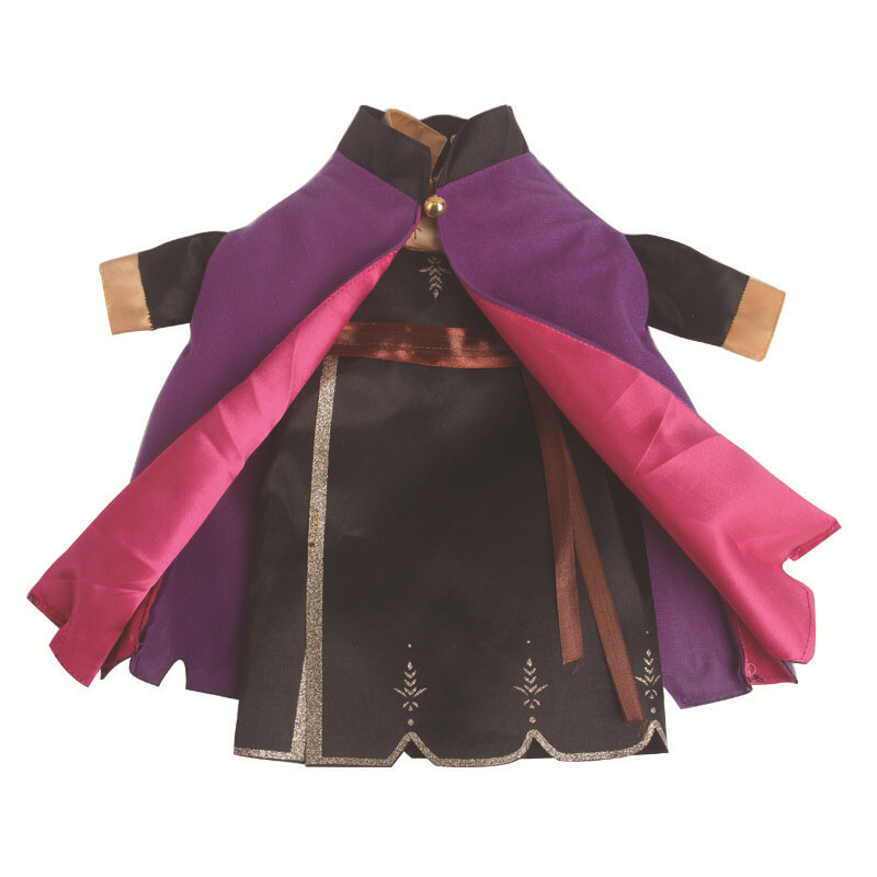 Princess Anna printed dress & Cloak set made for 18'' American girl doll clothes