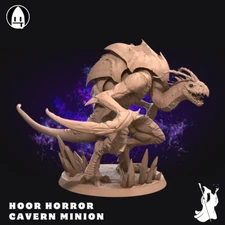 Hook Horror Cavern Minion DnD Miniature 28mm 32mm 35mm D&D RPG Mini 3D Printed