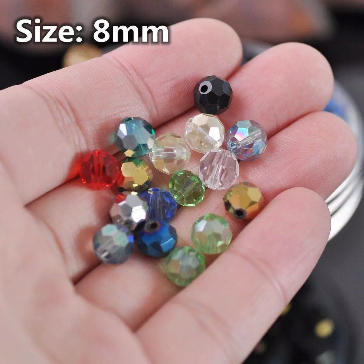 Bulk 1000 Beads Multi-color Crystal 6mm Roundelle Chinese Crystal Beads  Spacer Beads Glass Beads, Wholesale Price. Great for JEWELRY Making 