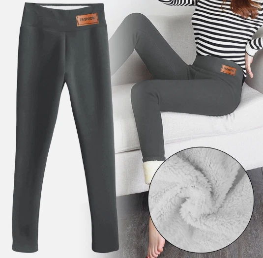 Pantalones Sherpa De Invierno Para Mujer Leggins Gruesos Termicos