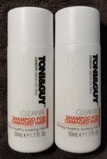 Toni & Guy  (2) Travel Size CLEANSE Shampoo for Damaged Hair Bottles/1.7 oz Each
