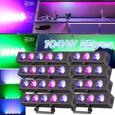 Wall Wash Light Bar 5Eye RGBW 4in1 DMX Stage DJ Disco Party Strobe Beam Light US