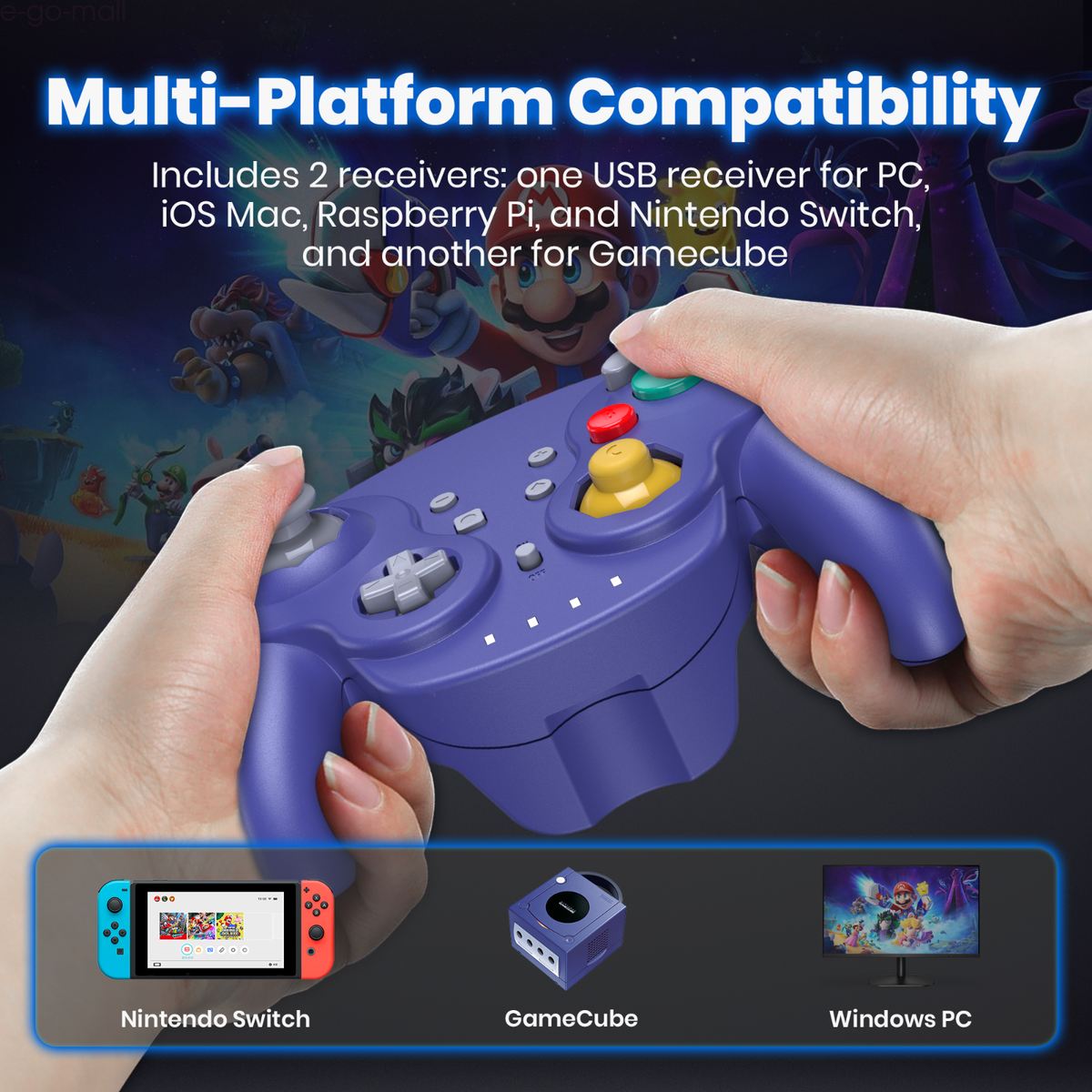 Wireless NGC Controller for Switch Switch Gamecube /PC/MAC/Raspberry  Pi