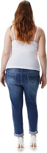 1822 Denim Women's Maternity 27" Distressed Ankle Cuff Skinny Jeans with Bellyba - Picture 4 of 8