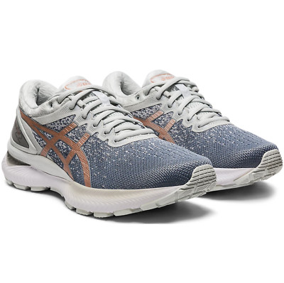A S I C S Gel Nimbus 22 Knit Grey Women's Running Sport Shoes 1012A678 Size 7 US