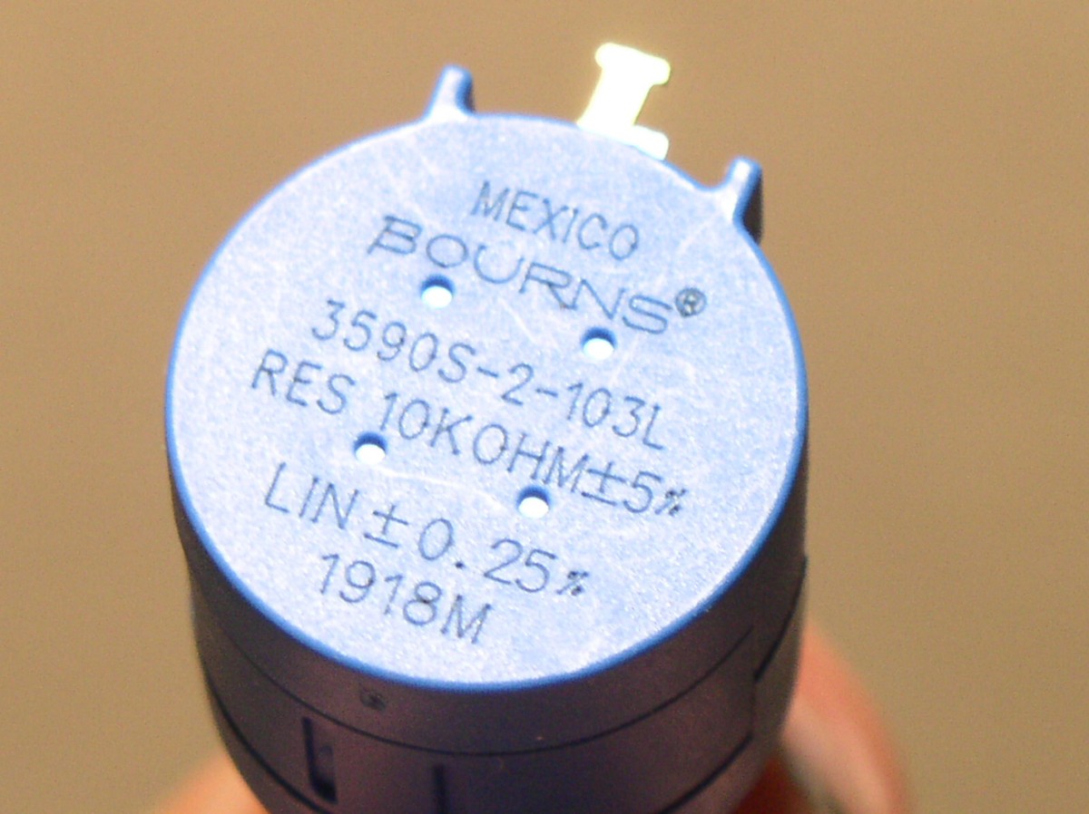 Potentiomètre Rotatif Linéaire 3590S 100K Ohm ±5% - 10 Tours, Fil Résistant, Pour Électronique