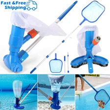 Pool Vacuum for Above Ground Pool & Inground Pools Pool Leaf Vacuum Head w/ Pole