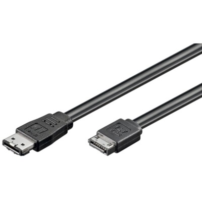 eSATA-Daten-Kabel 50cm f. externe Festplatten+Laufwerke 2x SATA-Stecker 6 GBit/s