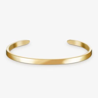 MILLNER Abbey Damen Armreif Armspange Armband Edelstahl Gold 16 cm Cuff Bracelet