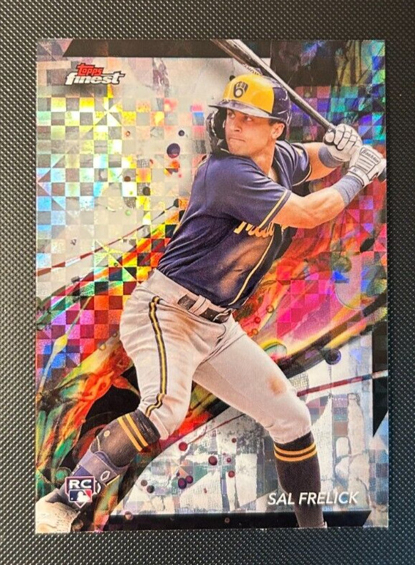 2024 Topps Finest RC Rookie Common #51 Sal Frelick CheckerBoard SP Brewers
