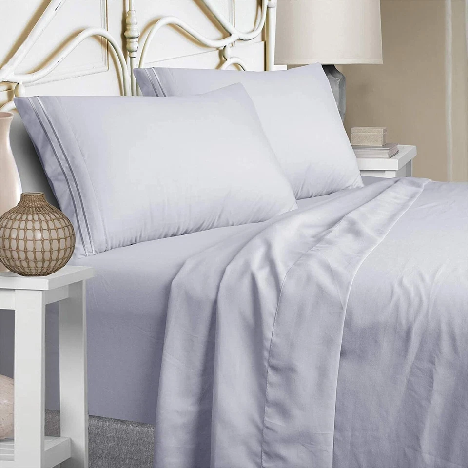 King/Queen Extra Soft Luxury Brushed Microfiber 1800 Thread Count bed Sheets 4pc - Image 4 of 4