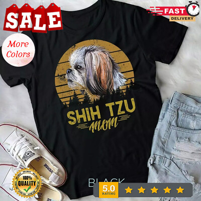2025/Shih Tzu Mom Dog Gift For Women T-Shirt Unisex T-shirt
