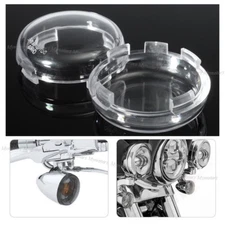 2 Pcs US 2 1/4" Clear Turn Signal Light Lens Cover Fit for Harley 1986-2014 New