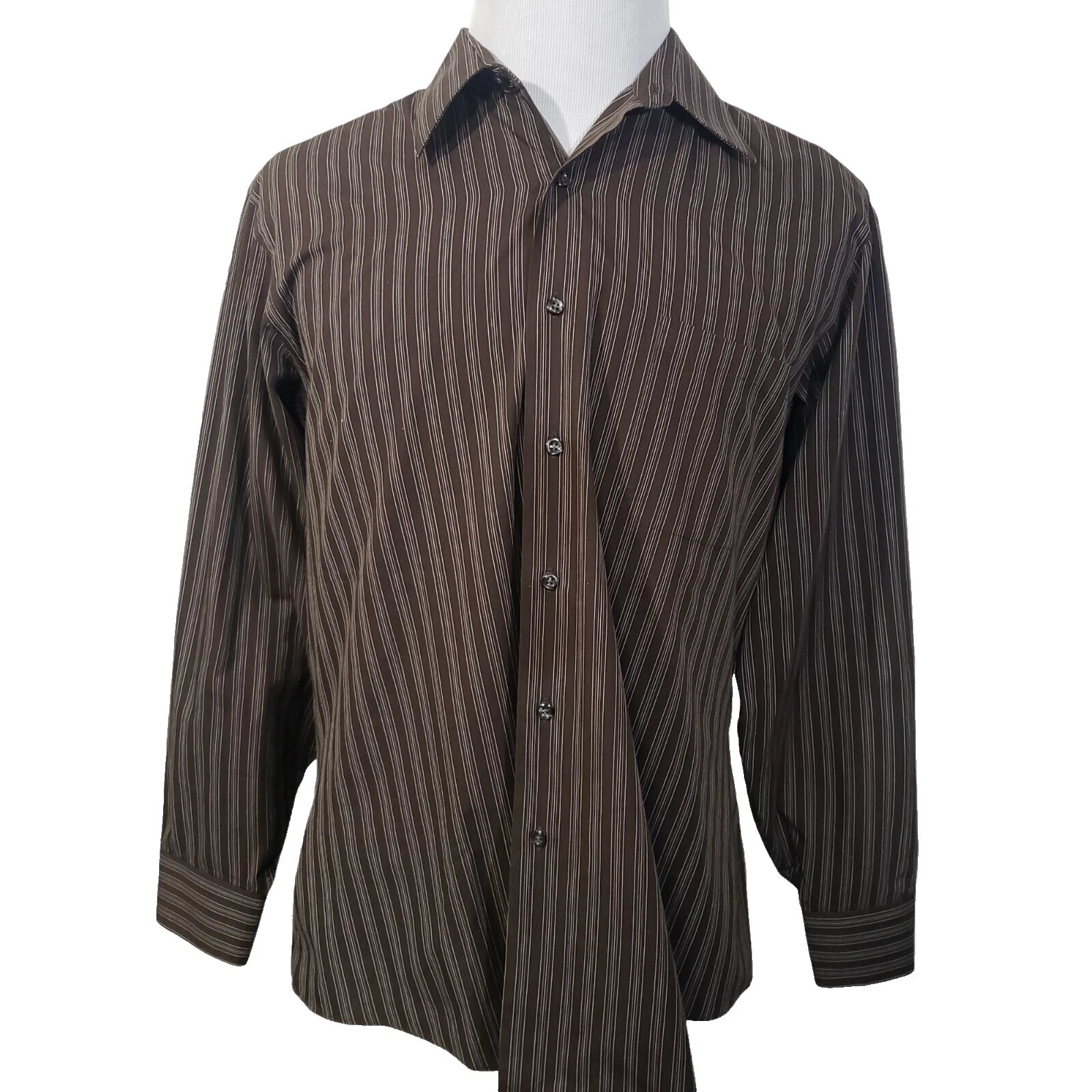 Camisas de vestir marrón Geoffrey Beene para hombres