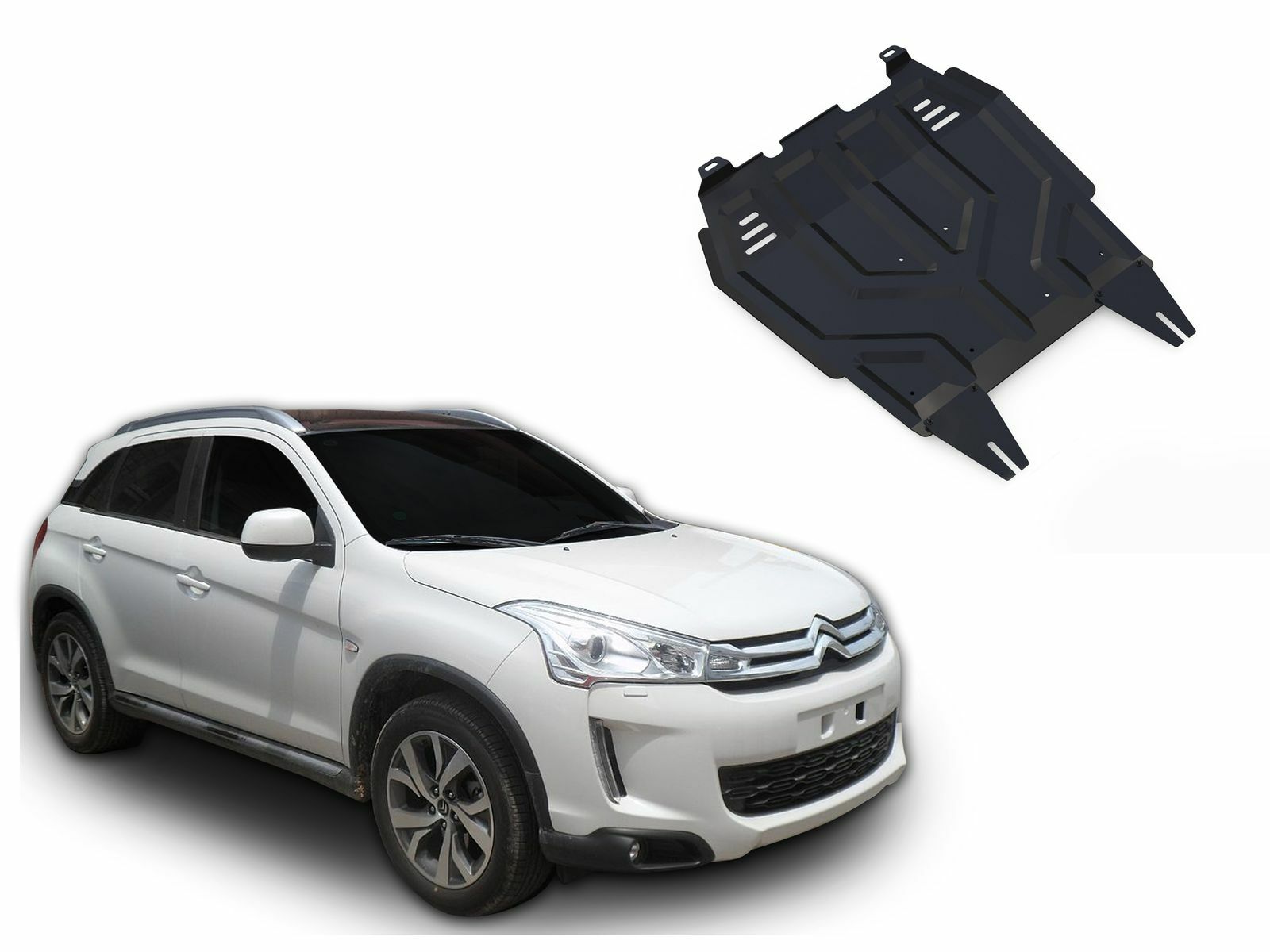 Protection Sous Moteur en Acier pour Citroen C4 Aircross 2012-2017 avec Fixation