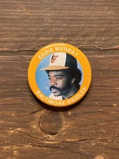 1984 Vintage Fun Foods Buttons #119 Eddie Murray Baltimore Orioles Baseball Pin
