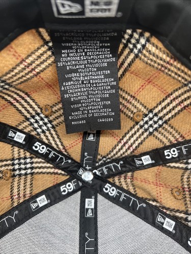 New Era 59Fifty Chicago White Sox Plaid Checkered Brown Hat Size 7 1/2 - Picture 8 of 10