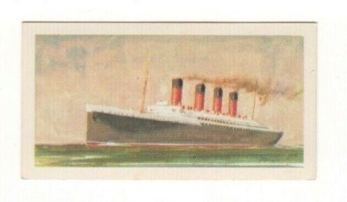 Brooke Bond Tea The Saga of Ships #40 Cunard Mauretania - Zdjęcie 1 z 2