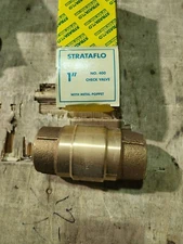 Strataflo  400-100 Check Valve 1” with Metal Poppet, 12GPM,  No. 400