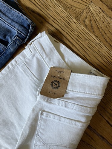 Abercrombie Super Skinny Jeans Girls 13 / 14 Slim Stretch Denim 2 Pairs - Picture 6 of 13
