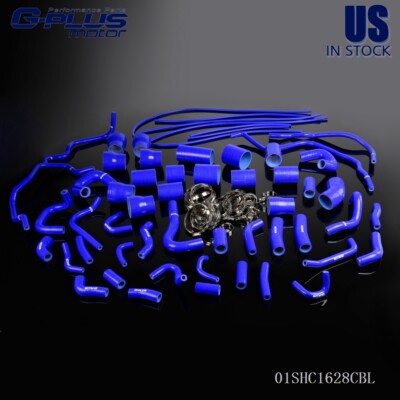 Silicone Radiator Hose Kit Fit For 1990-1999 Nissan 300ZX VG30DETT Z32 Blue New