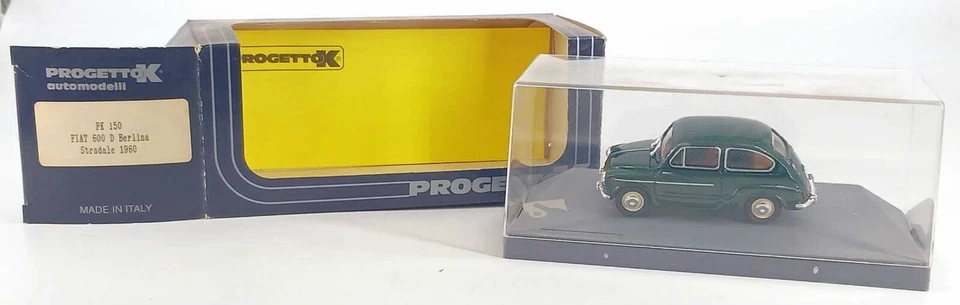 Fiat 600 D Berlina Stradale verde 1960 scala 1:43 Progetto K Made in Italy - Immagine 2 di 4