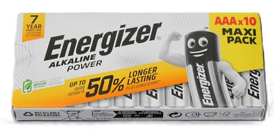 Energizer AAA Microbatterie 1,5V Alkaline 10er Pack