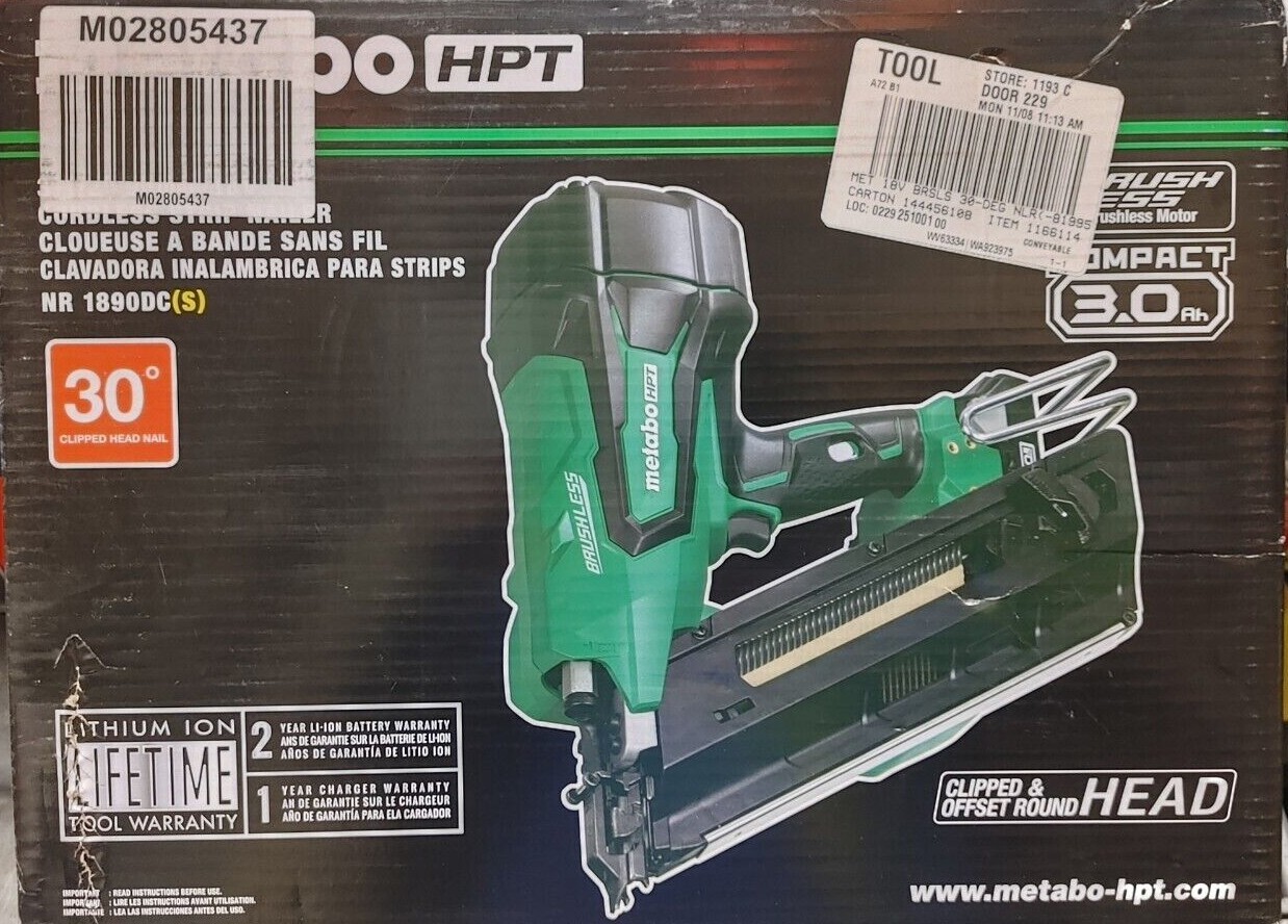 NR1890DC 18V Brushless Framing Nail Gun 