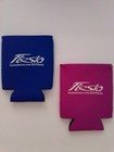 Ford Fiesta Drink Koozies, His & Hers 1 Pair, Blue & Pink NEW