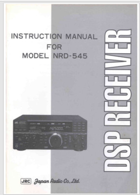 JRC NRD-545 Instruction Manual - Gloss protectors, Cardstock covers, comb bound