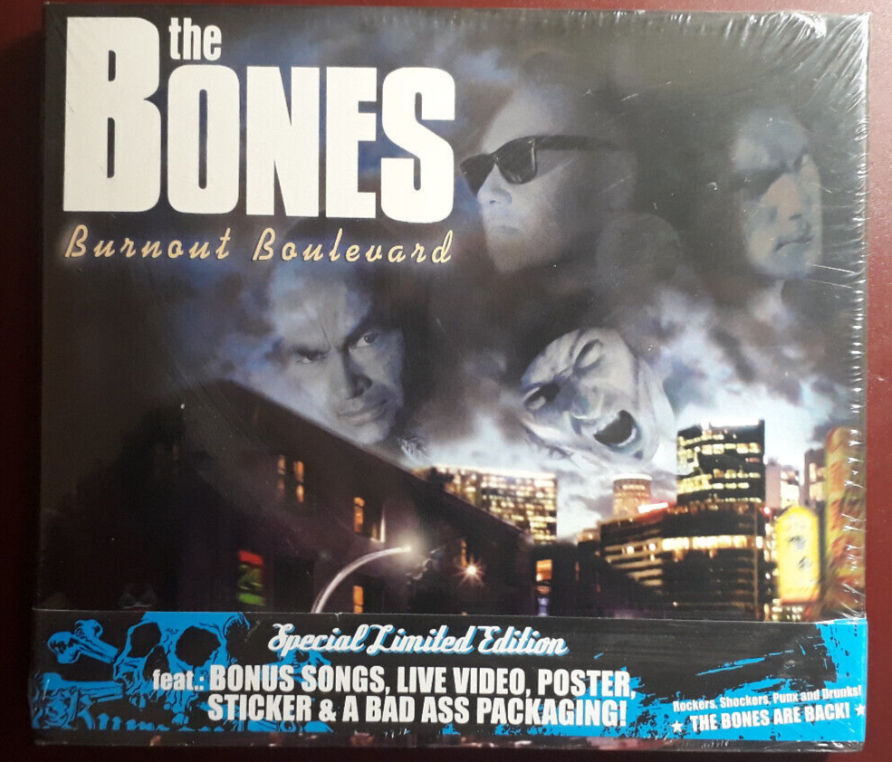 BONES- BURNOUT BOULEVARD-LIM.ED.* CD BRAND NEW STILL SEALED NUOVO SIGILLATO
