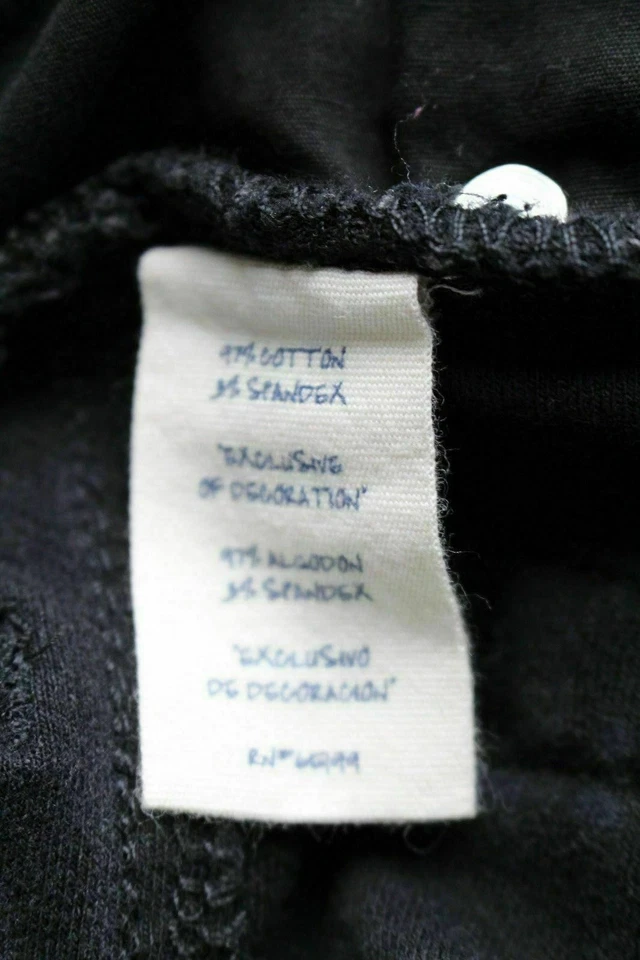 Calça jeans Olsenboye júnior preta legging stretch cravejada tamanho G - Imagem 4 de 4