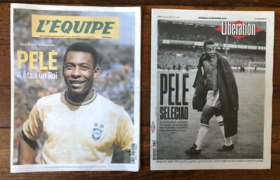 Journal L’Équipe – Édition Originale – Pelé, Kopa, Roustan, Pape Diouf, Beckenbauer