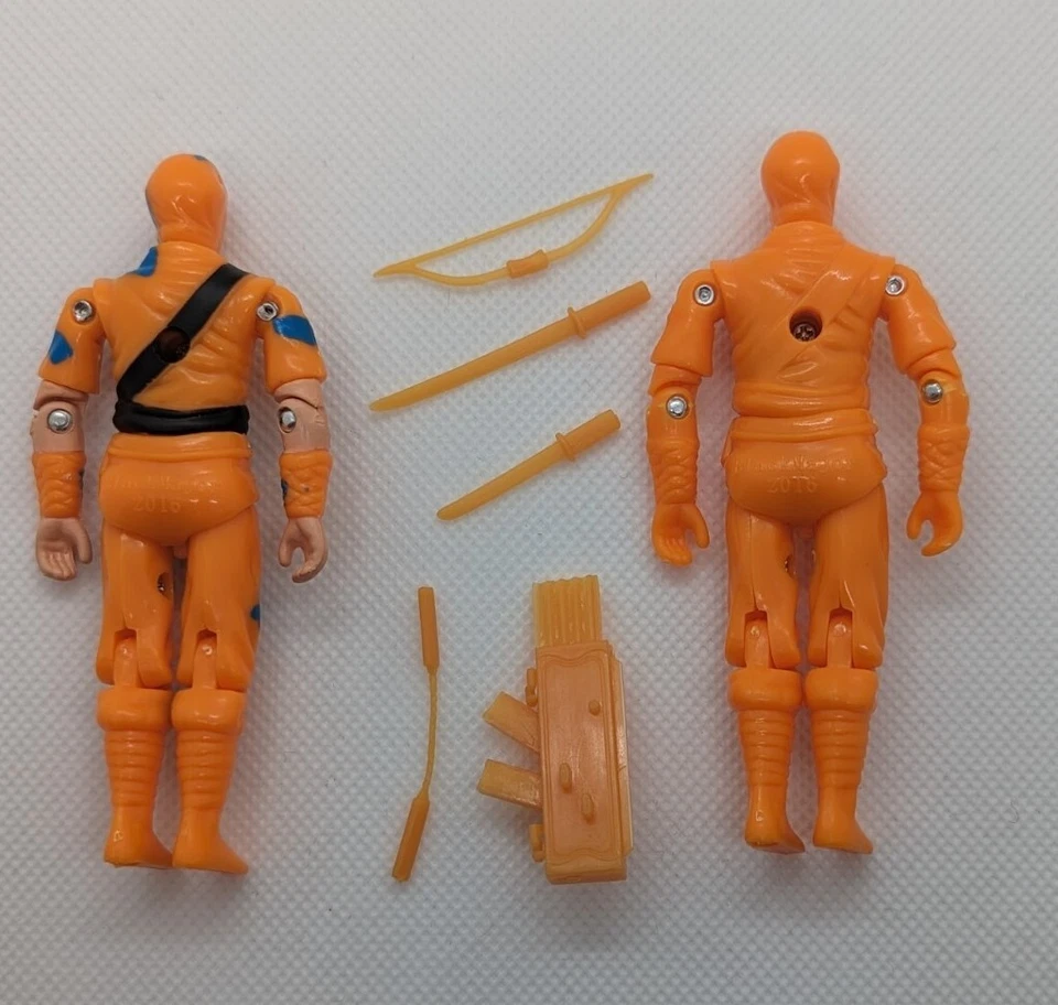 GI Joe Negro Mayor Personalizado Naranja Callejón Tormenta Sombra Ninja Víbora Lote ARAH Foto 2 de 3