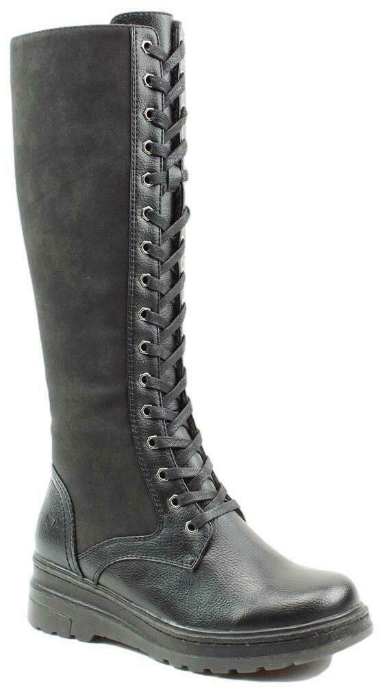 Heavenly Feet Tall Boots Knee High Riding Zip Up Laces Memory Foam