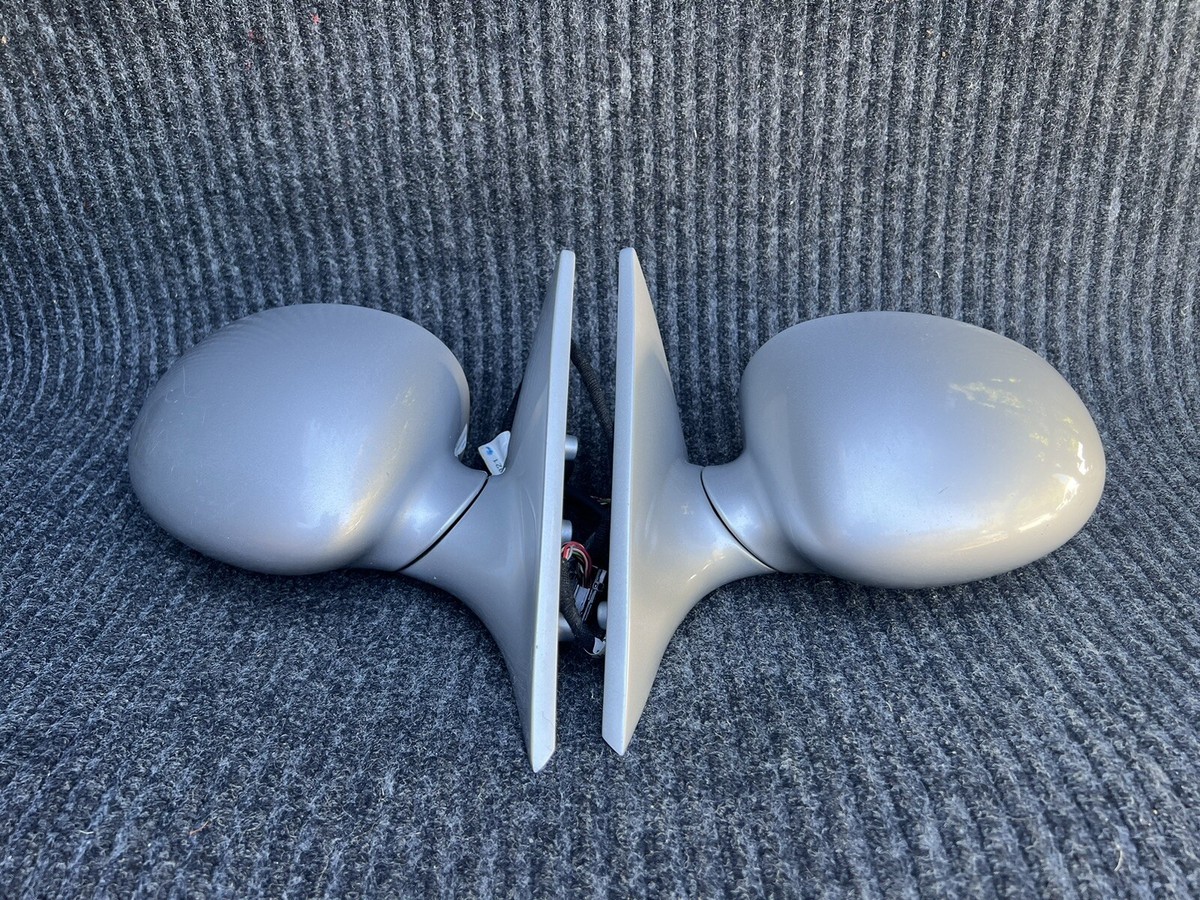 ✓ BMW E46 M3 01-06 OEM DOOR MIRRORS ASSEMBLY, TITAN SILVER, NON