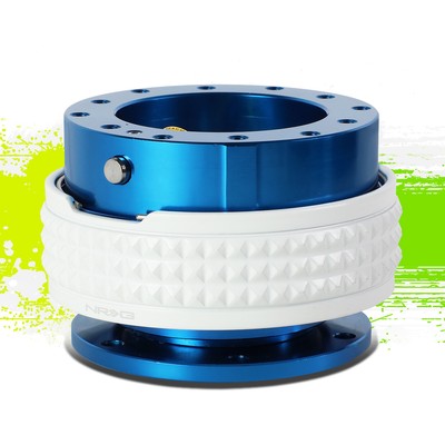 NRG SRK-210BL-GL STEERING WHEEL QUICK RELEASE KIT GEN 2.1 BLUE/GLOW IN DARK RING