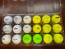 18 ASSORTED USED GOLF BALLS