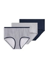 Jockey Women's Organic Cotton Stretch Logo Modern Brief - 3 Pack
