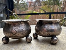 Matching pair 1886 Russian 84 silver open salts Luka Khaimovich Lozinkskii maker