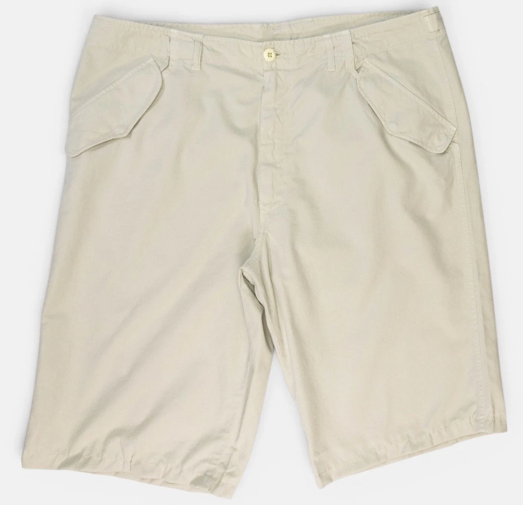 Men’s Casucci Deadstock 100 Cotton Shorts Beige Made In Italy New with Tags W40