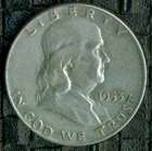 1953 USA Franklin Silver Half Dollar  R71