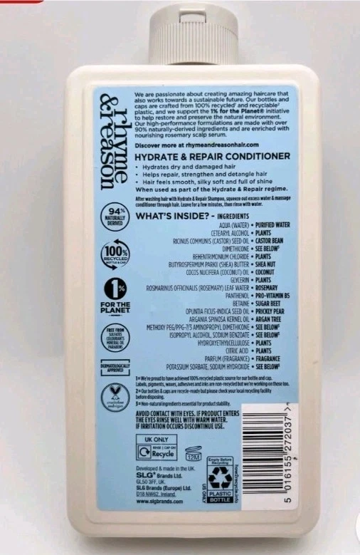 Rhyme & Reason - Hydrate & Repair - Conditioner (2) 12 oz Each - Image 4 of 4
