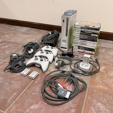 60GB Microsoft XBox 360 White Video Game Cons...