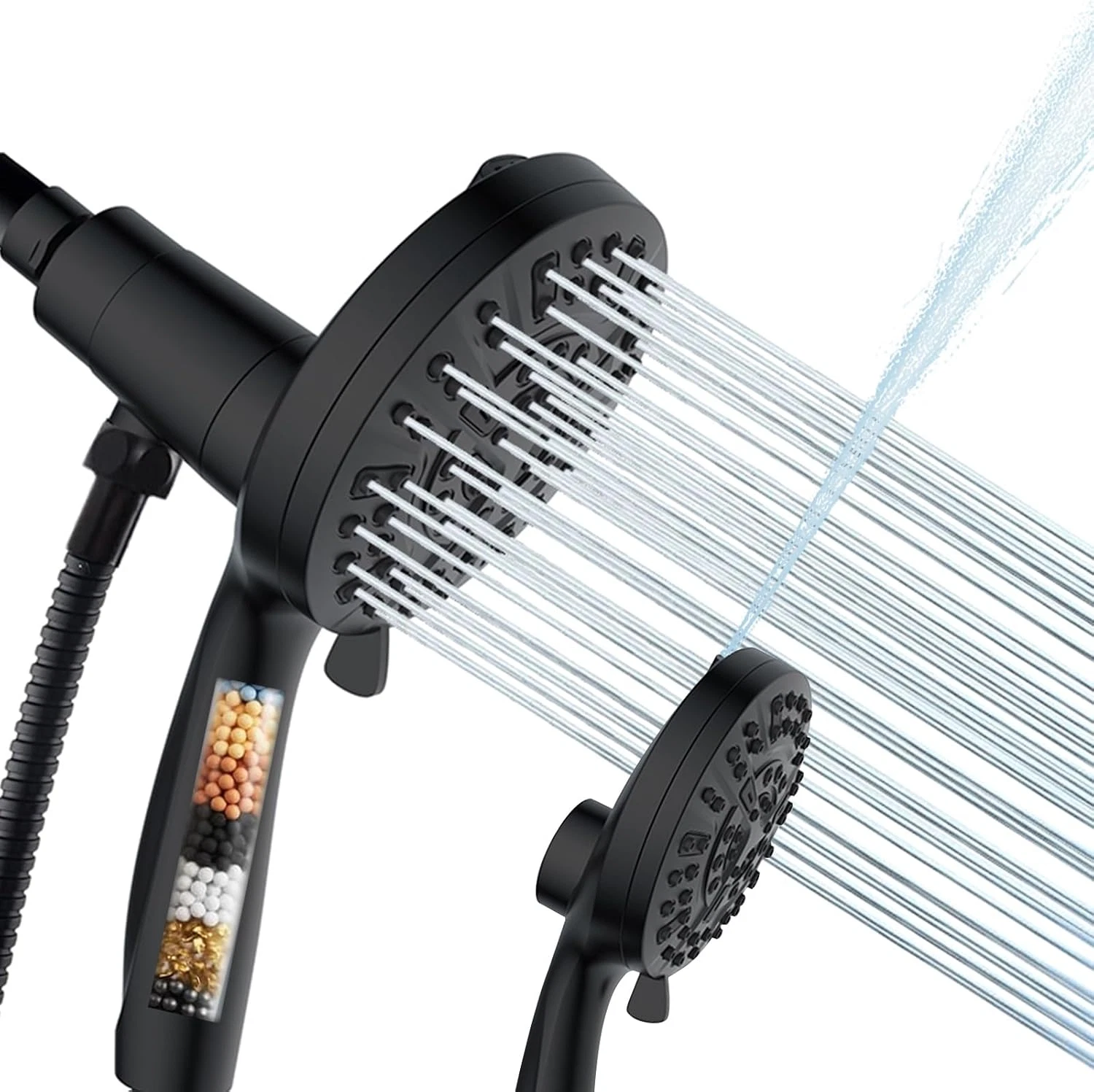 Filtered Shower Head with Handheld - 9 Spray Modes High Pressure Handheld Shower