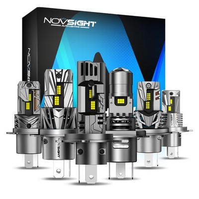 NOVSIGHT 9003 H4 LED Headlight Bulbs Kit High Low Beam Super Bright White 6500K