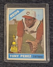 Topps 1966 Tony Perez Cincinnati Reds 1965 All-Star Rookie Baseball Card #72