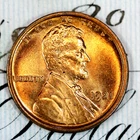 * 1921-P * PRISTINE+ BLAZING RED GEM BU MS LINCOLN WHEAT PENNY *FROM COLLECTION