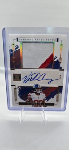 Victor Cruz #10 2024 Panini Impeccable Immense Patch Auto card