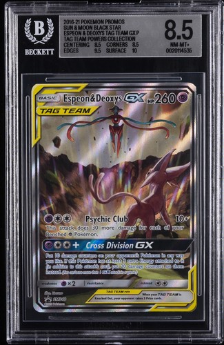 Espeon & Deoxys-GX graded BGS 8.5 for sale on eBay